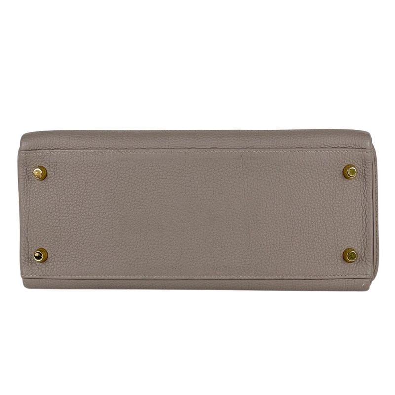 Hermes Kelly 28 Inner Sewing 2-Way Shoulder Bag Togo Griasphalt