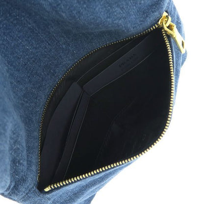 Prada Denim Clutch Blue