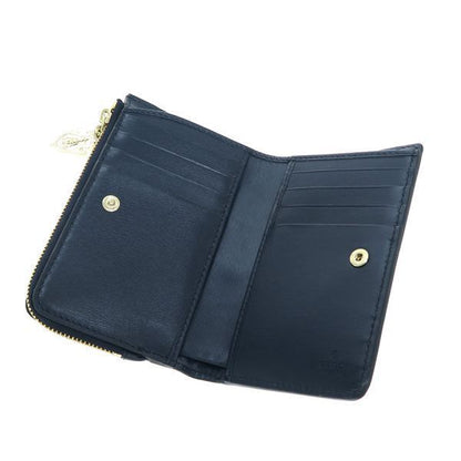 Gucci GG Canvas Compact Wallet Navy Blue