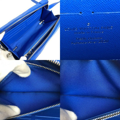 Louis Vuitton Shoulder Bag Soft Trunk Wallet Leather Blue White