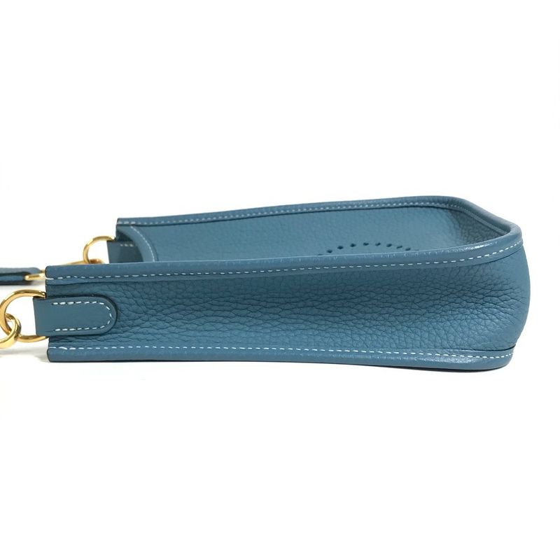 Hermes Shoulder Bag Evelyne TPM 16 TPM Taurillon Clemence New Blue