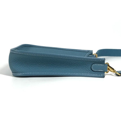 Hermes Shoulder Bag Evelyne TPM 16 TPM Taurillon Clemence New Blue