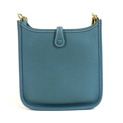 Hermes Shoulder Bag Evelyne TPM 16 TPM Taurillon Clemence New Blue
