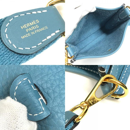Hermes Shoulder Bag Evelyne TPM 16 TPM Taurillon Clemence New Blue