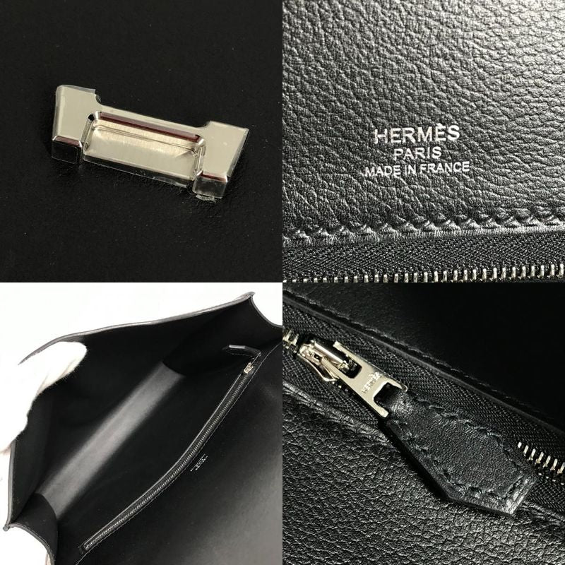 Hermes Clutch Novapolis Pouch Evercolor Black