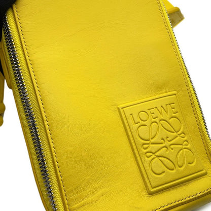 Loewe Shoulder Bag Vertical Crossbody Pocket Anagram Leather