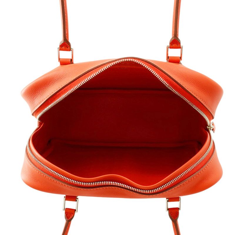 Hermes Handbag Plume Mini Capucines Silver Swift Bag