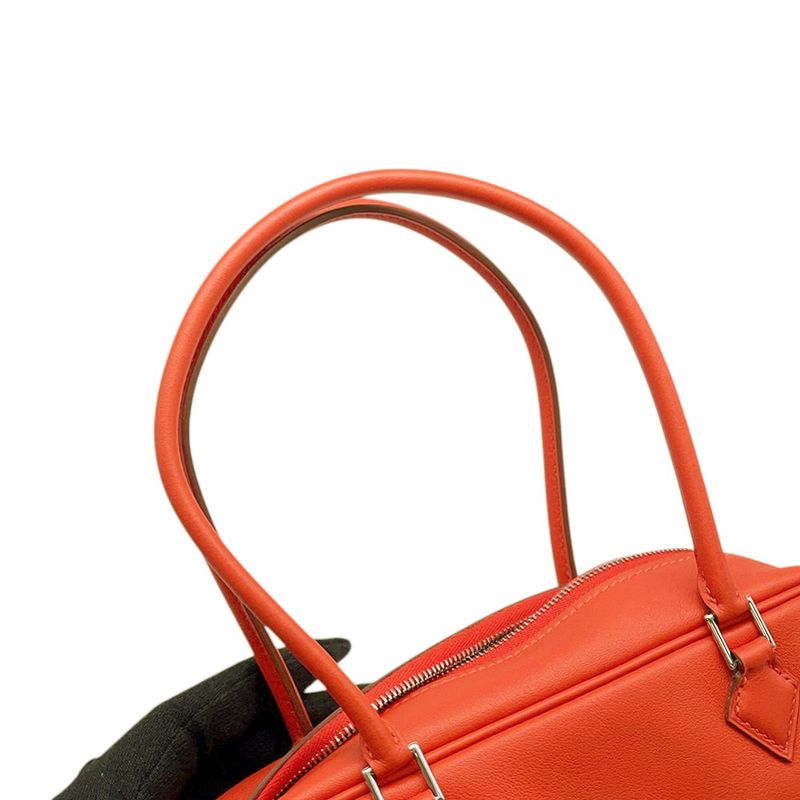 Hermes Handbag Plume Mini Capucines Silver Swift Bag