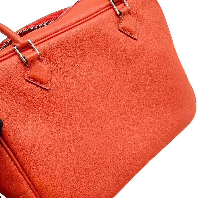 Hermes Handbag Plume Mini Capucines Silver Swift Bag