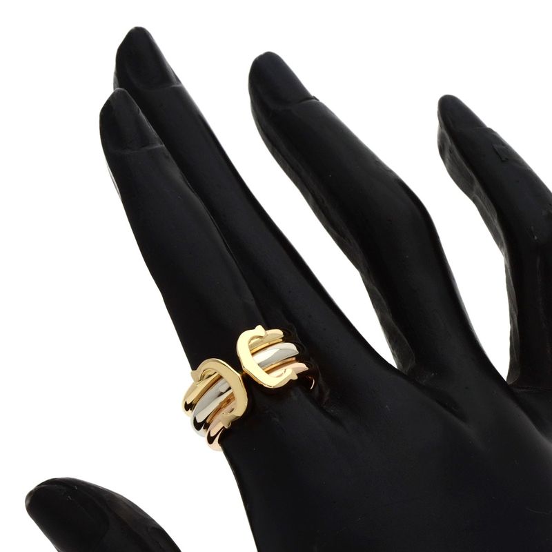 Cartier LM 50 Ring 18K Yellow Gold 18K White Pink
