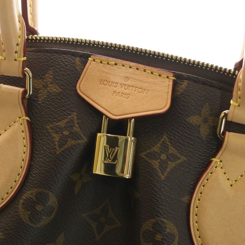 Louis Vuitton Monogram Boetie NM PM Handbag Brown Leather
