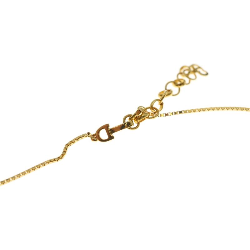 Dior Star Motif Necklace Pendant Chain Gold