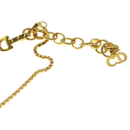 Dior Star Motif Necklace Pendant Chain Gold