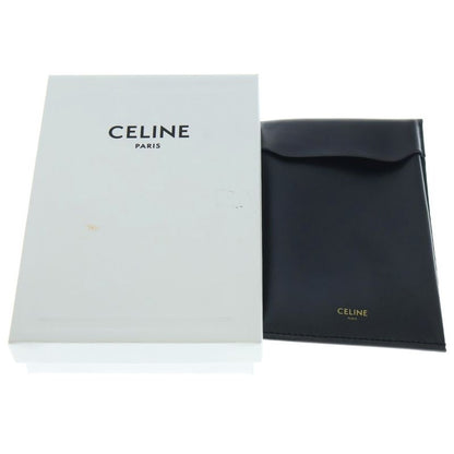 Celine Triomphe Rhinestone Necklace Gold Pendant