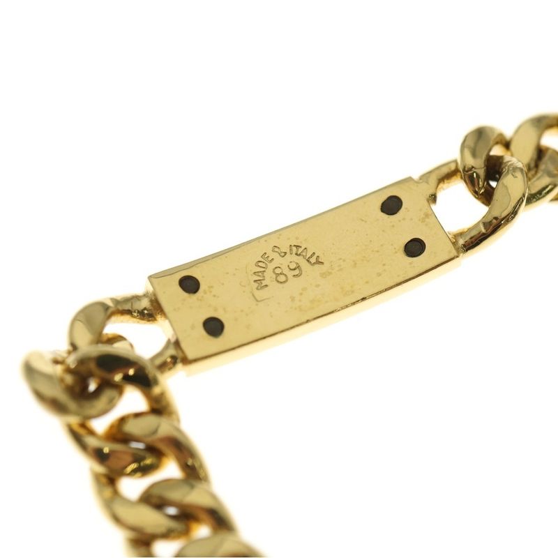 Celine Logo Plated Bracelet Gold Chain