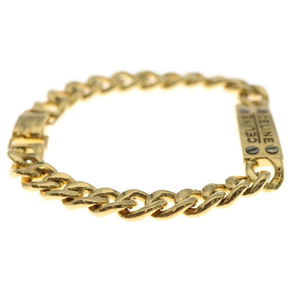 Celine Logo Plated Bracelet Gold Chain