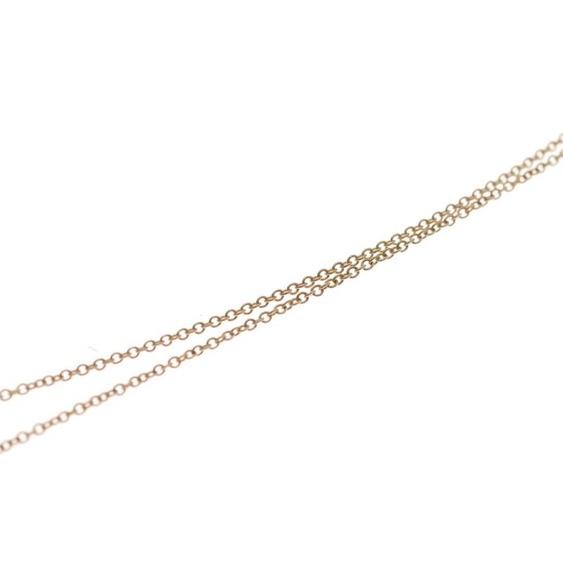 Tiffany & Co. T Smile Mini Necklace Pendant Chain Gold
