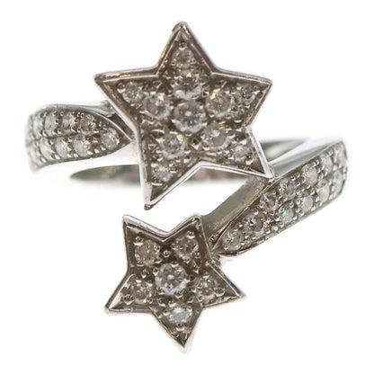 Chanel Comet Diamond Ring Silver