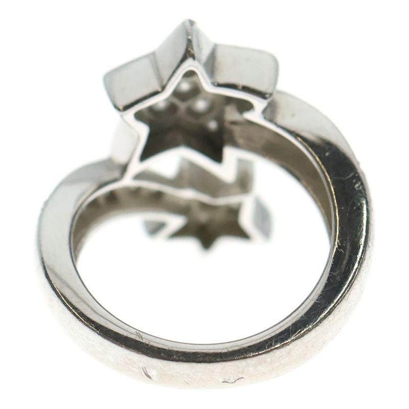 Chanel Comet Diamond Ring Silver