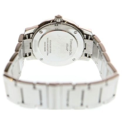Tiffany & Co. Atlas 2 Hand Silver Dial SS Quartz Watch
