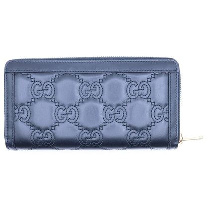 Gucci GG Matelasse Zip Around Wallet Black Leather