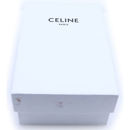 Celine Triomphe Small Flap Wallet Trifold Black Calfskin