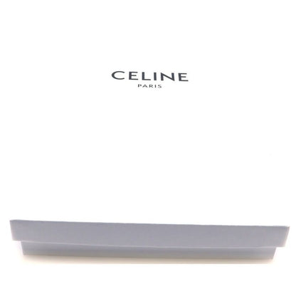 Celine Bifold Wallet Compact Black Leather Gold
