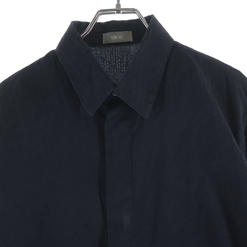 Dior O-Oblique Cotton Jacquard All Over Pattern Long Sleeve Shirt