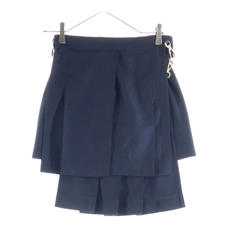 Fendi High Waist Slim Fit Shorts Navy