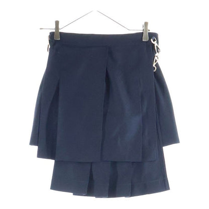 Fendi High Waist Slim Fit Shorts Navy