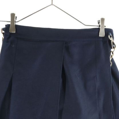 Fendi High Waist Slim Fit Shorts Navy