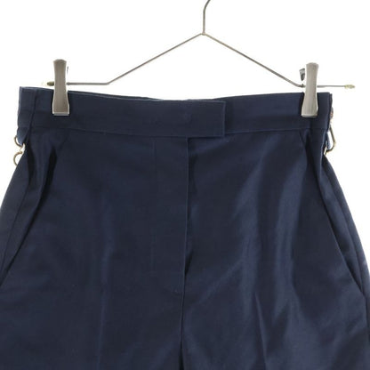 Fendi High Waist Slim Fit Shorts Navy