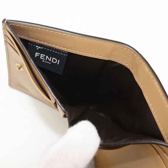 Fendi Bifold Wallet with Coin Purse Calfskin