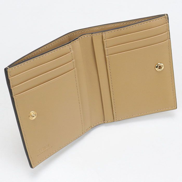 Fendi Bifold Wallet with Coin Purse Calfskin