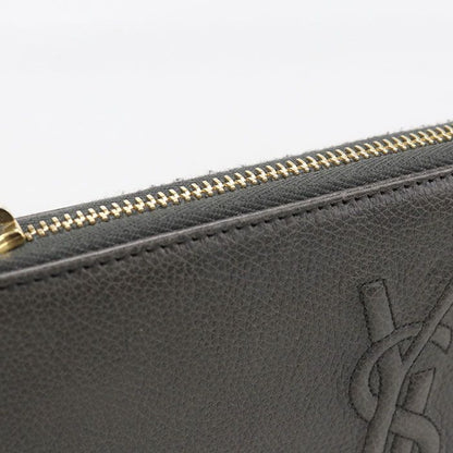 Saint Laurent Monogram Wallet Zip Around Leather