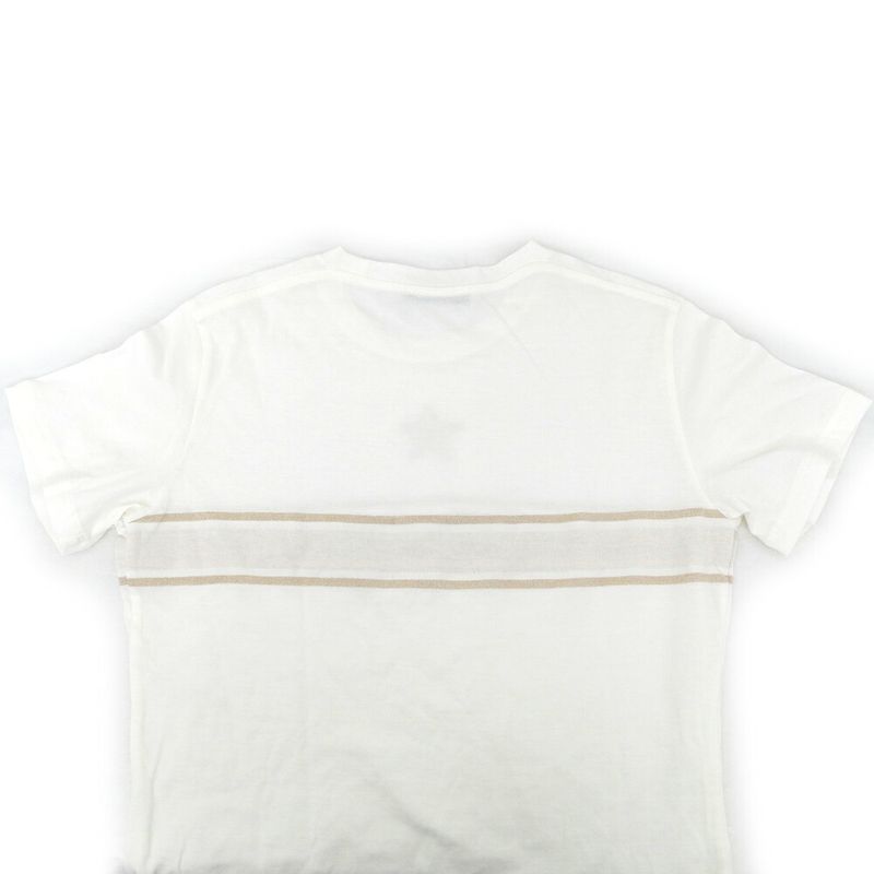 Dior T-Shirt Logo Band Star Motif S White Gold