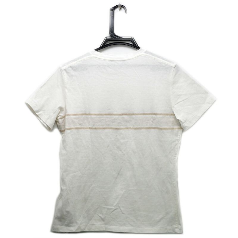 Dior T-Shirt Logo Band Star Motif S White Gold