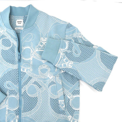 Hermes Jacket Eperon D'or Finesse 38 Light Blue
