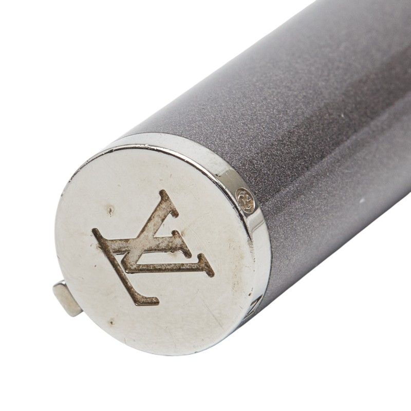 Louis Vuitton Jet Ligne Ballpoint Pen Twist Gray Silver Metal Shoulder Bag