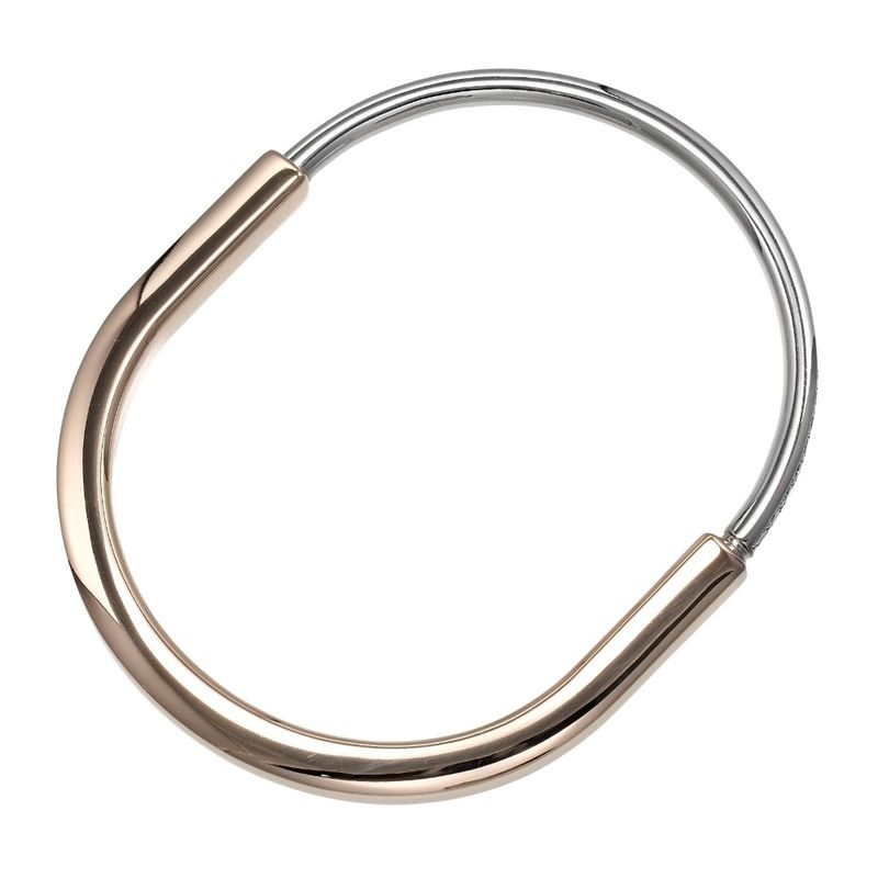 Tiffany & Co. Lock 18K Pink Gold 18K White Diamond Bracelet