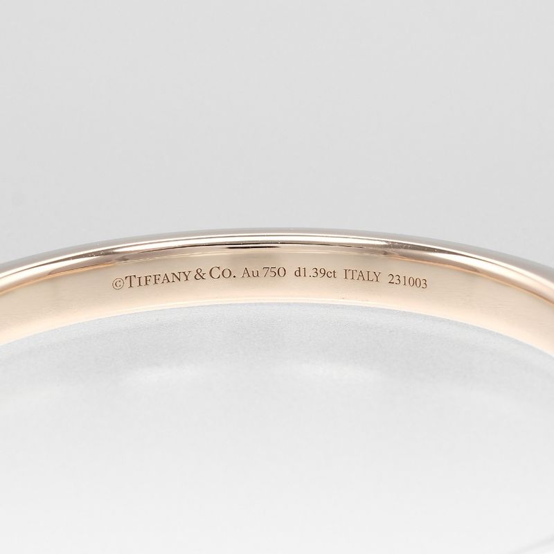 Tiffany & Co. Lock 18K Pink Gold 18K White Diamond Bracelet