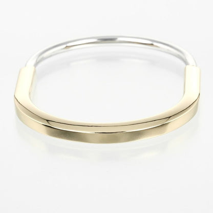 Tiffany & Co. Lock 18K Yellow Gold 18K White Diamond Bracelet