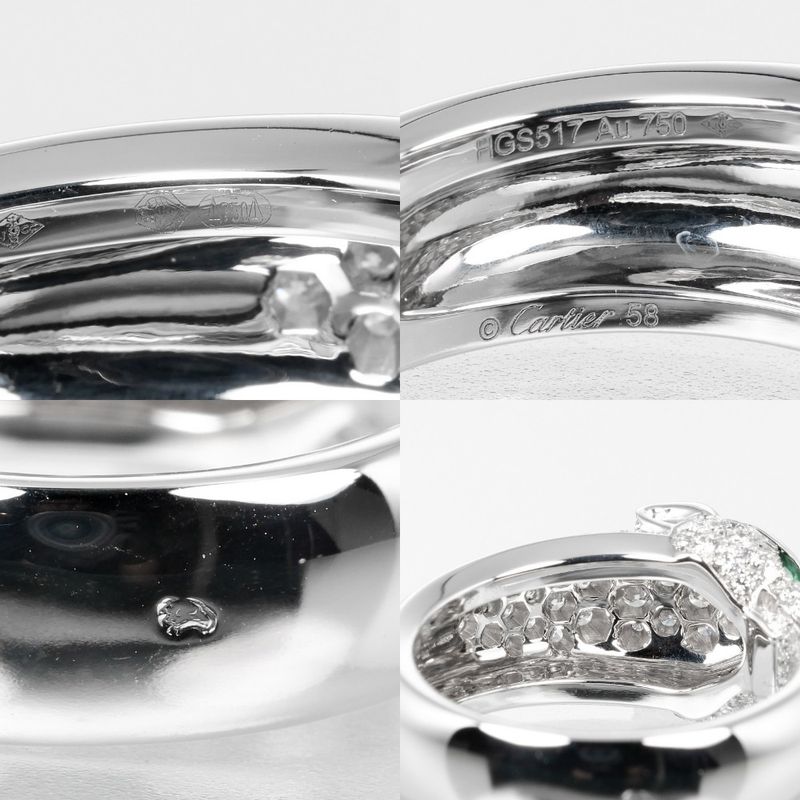Cartier Pantel Gold Diamond Emerald Ring