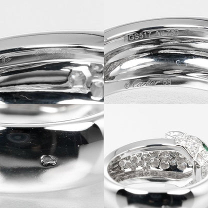 Cartier Pantel Gold Diamond Emerald Ring