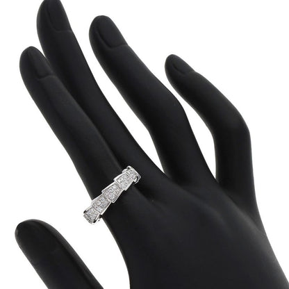Bvlgari Serpenti Full Eternity Diamond 51 Ring 18K White Gold