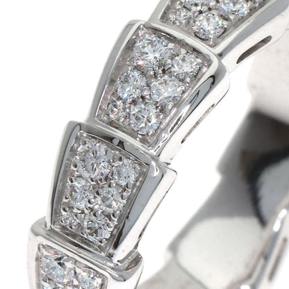 Bvlgari Serpenti Full Eternity Diamond 51 Ring 18K White Gold