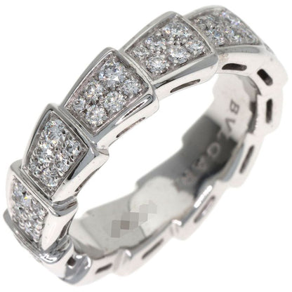 Bvlgari Serpenti Full Eternity Diamond 51 Ring 18K White Gold