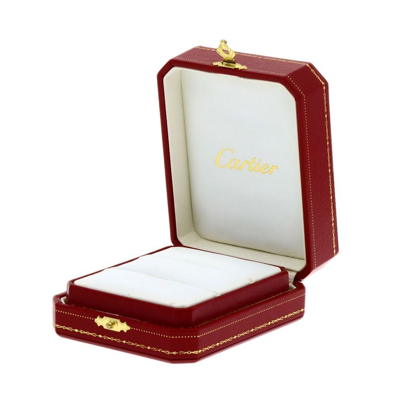 Cartier Mini Love Ring Pave Diamond 49 18K Yellow Gold