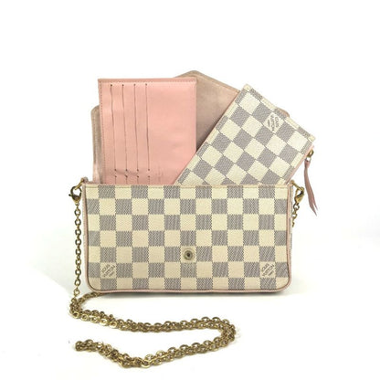 Louis Vuitton Shoulder Bag Pochette Felicie GM White Pink