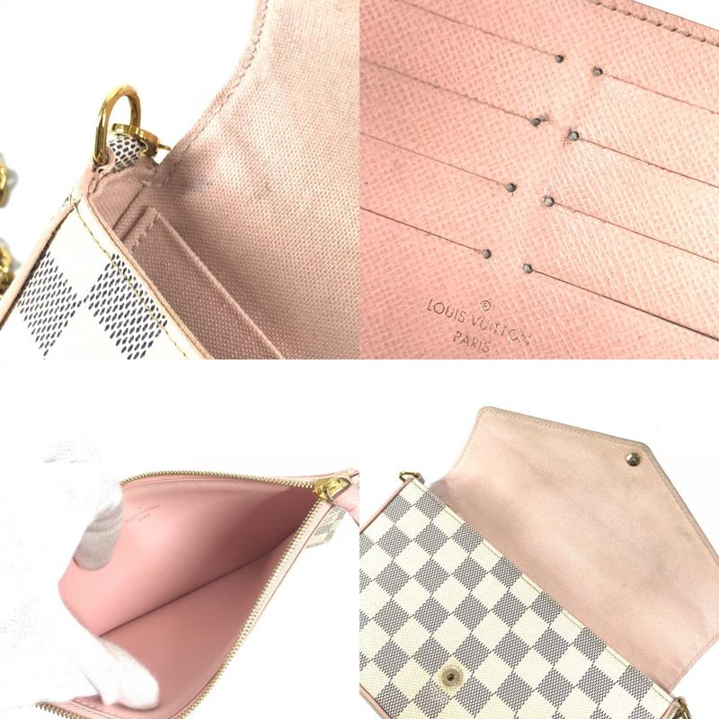 Louis Vuitton Shoulder Bag Pochette Felicie GM White Pink